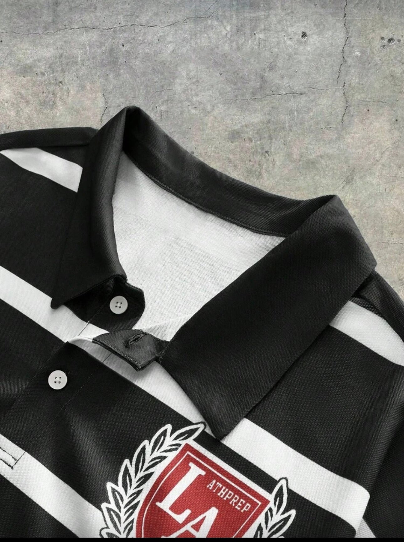 Los Angeles 90s style skater long sleeve polo